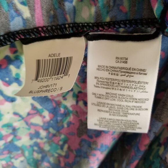 BCBGMaxAzria Adele Paint Splatter Multicolor Wrap Dress Size S - Picture 10 of 15